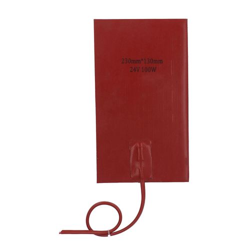 Coussin chauffant de réservoir de carburant 100W 230mm Longueur 130mm Largeur Coussin chauffant en silicone étanche à chauffage rapide DC24V