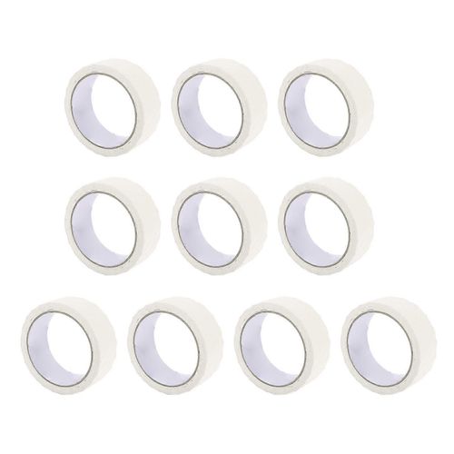 10PCS Rubans de masquage blancs Peinture murale Couture Autocollants de sécurité pour carrelage verre bois plastique métal surfaces