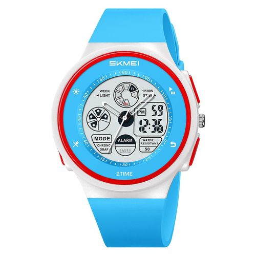 Montre Numérique Skmei 2346 : Étanche À 50 M Avec Lumière El, Chronomètre, Alarme Quotidienne, Affichage De La Semaine Et Formats De Fuseau Horaire Double