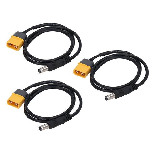 3pcs Xt60 À Dc Câble Mâle À Mâle Adaptateur De Batterie Cordon De Charge De Ligne Pour Voiture De Drone-Générique