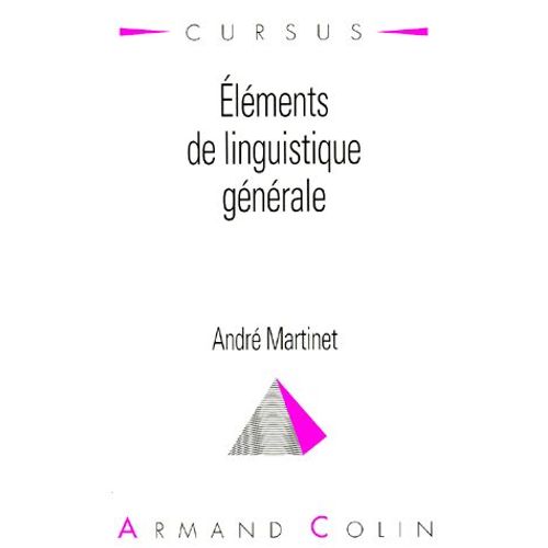 Eléments De Linguistique Générale.Ème Édition