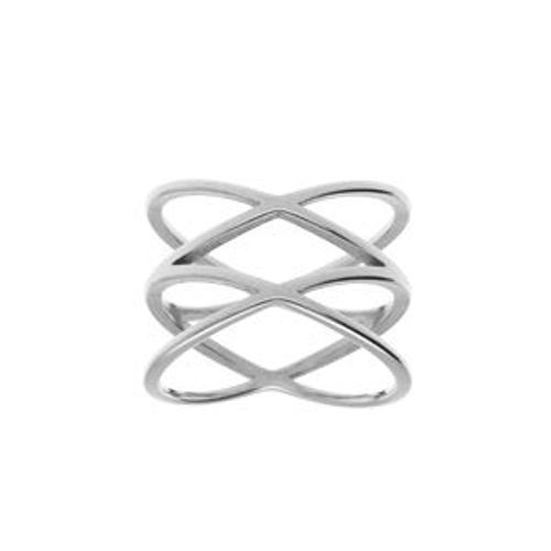 Bague Acier Anneaux Ouverts