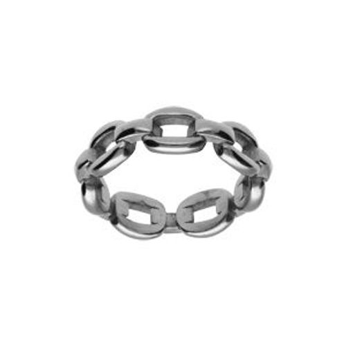 Bague Acier Mailles Entrelacées