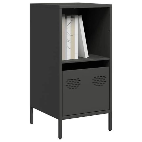 Buffet Noir 35x39x73,5 Cm Acier Laminé À Froid