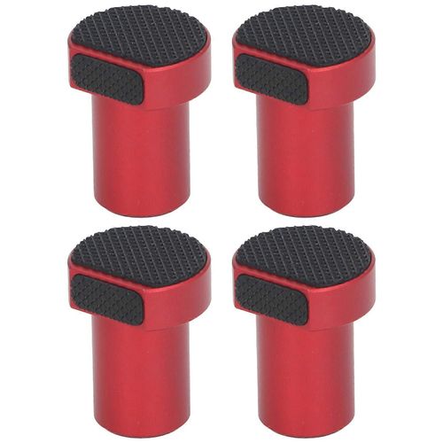 4Pcs Alliage d¿aluminium banc chiens pince avec patins antidérapants 19mm 3/4in Établi chien Trou de travail du bois Accessoires Rouge