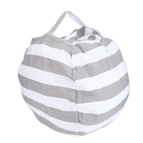 Fauteuil de rangement pour sac de haricots Sac de rangement pour animaux en peluche Housse de pouf avec fermeture éclair pour enfants en bas âge