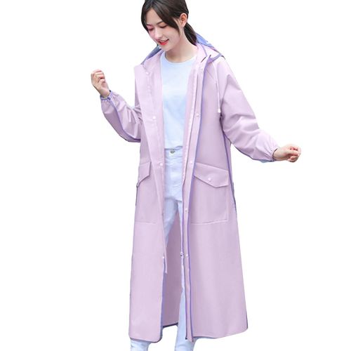 Scooter Électrique Pluie Poncho Imperméable Réutilisable Eva Femmes Imperméable Complet Pour Adultes En Plein Air M 108cm Pour 150-160cm De Hauteur