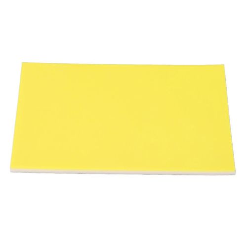 Bloc De Sculpture De Tampon En Caoutchouc Double Couche 20x15cm : Jaune Et Blanc Pour L¿Impression D¿Artisanat