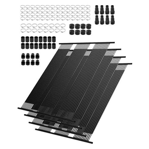 Système Chauffage Solaire de Piscine-VEVOR-1235x3100 mm- Chauffe-piscine Solaire Universel PEHD-Lot de 4
