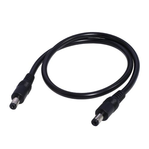 16.4FT 5M DC Câble d¿alimentation Double 5.5x2.1mm Prise mâle Cordon Ethernet de remplacement étanche à l¿eau extérieur pour 100W