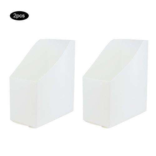 2pcs Bricolage Bureau Papier Rangement Boîte Livre Organisateur De Fichiers Porte-Documents Bureau École