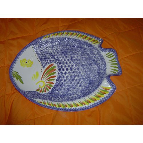 Plat En Forme De Poisson En Faience Keraluc De Quimper