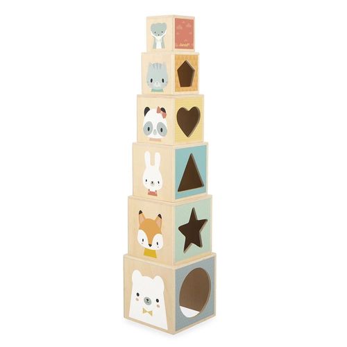 Pyramide À Empiler 6 Cubes Pure - Janod