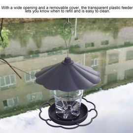Connor Mangeoire A Oiseaux Transparente Suspendue En Forme De Pavillon Avec Toit Pour Jardin Et Cour