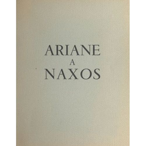 Ariane À Naxos