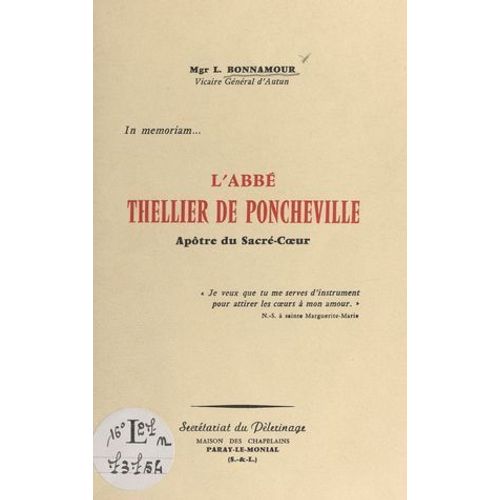 L'abbé Thellier De Poncheville, Apôtre Du Sacré-Coeur