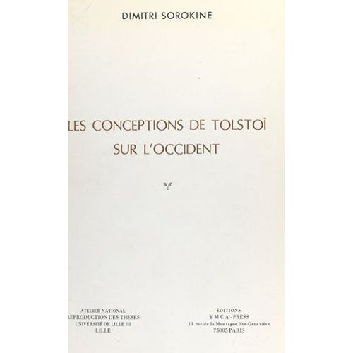 Les Conceptions De Tolstoï Sur L'occident