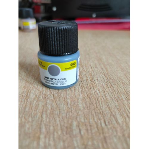 Peinture Acrylique Heller N° 053 : Gris Métallique-Heller