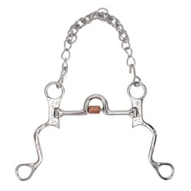 Connor Mors A Chaine En Acier Inoxydable Pour Cheval, 120 Mm, Pour Equipement D'entrainement Equestre