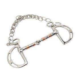 Connor Mors De Cheval En Acier Inoxydable Avec Anneau En D Et Chaine Pour Bouche De Cheval De 125 Mm