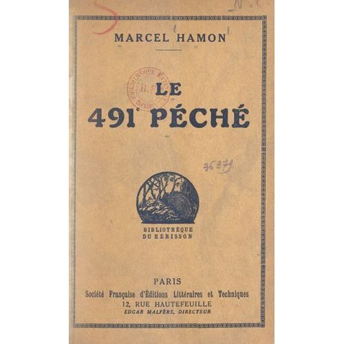 Un Brelan De Hantés (3). Le 491e Péché