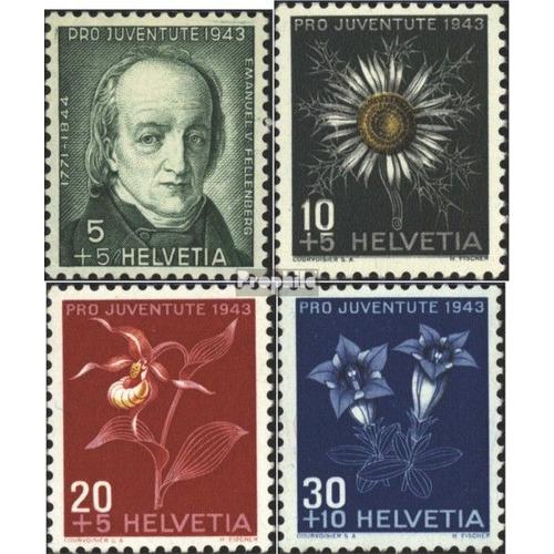 Suisse 424-427 (Édition Complète) Neuf 1943 Pro Juventute