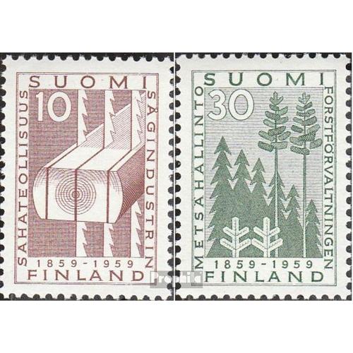 Finlande 506-507 (Complète.Edition.) Neuf Avec Gomme Originale 1959 Dampfsägewerk