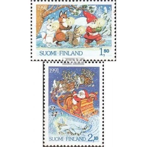 Finlande 1159-1160 (Édition Complète) Neuf 1991 Noël