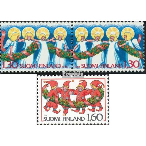 Finlande 1005-1006paar,1007 (Complète Edition) Neuf Avec Gomme Originale 1986 Noël