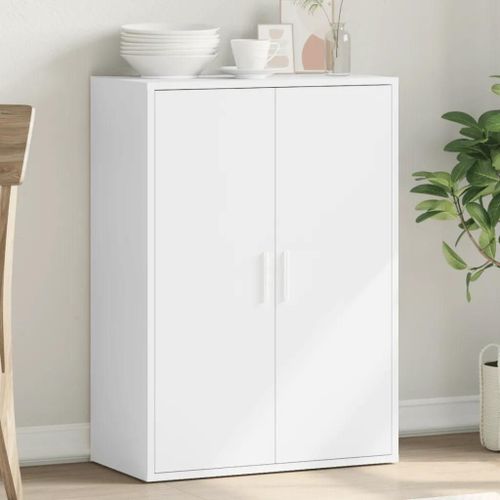 Buffet Blanc 60x31x84 Cm Bois D'ingénierie