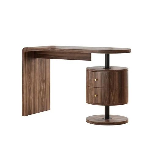 Bureau Lara, 120cm Avec 2 Tiroirs, Chêne Rustique, Vicco