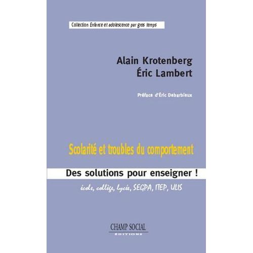 Scolarité Et Troubles Du Comportement