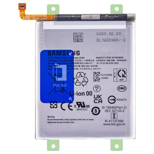 Batterie pour Samsung A55, A54, A35, A34 et A25 5000mAh EB-BA546ABY Samsung Blanc