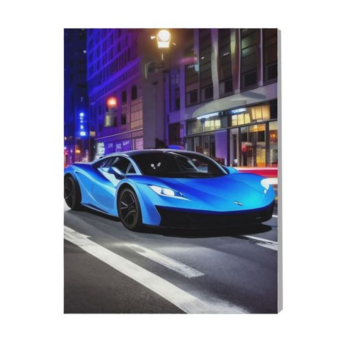 Canevas imprimer Supercar à New York=6691 Rétro Voiture Véhicules et Motos Impression sur toile DIY installer 40x5