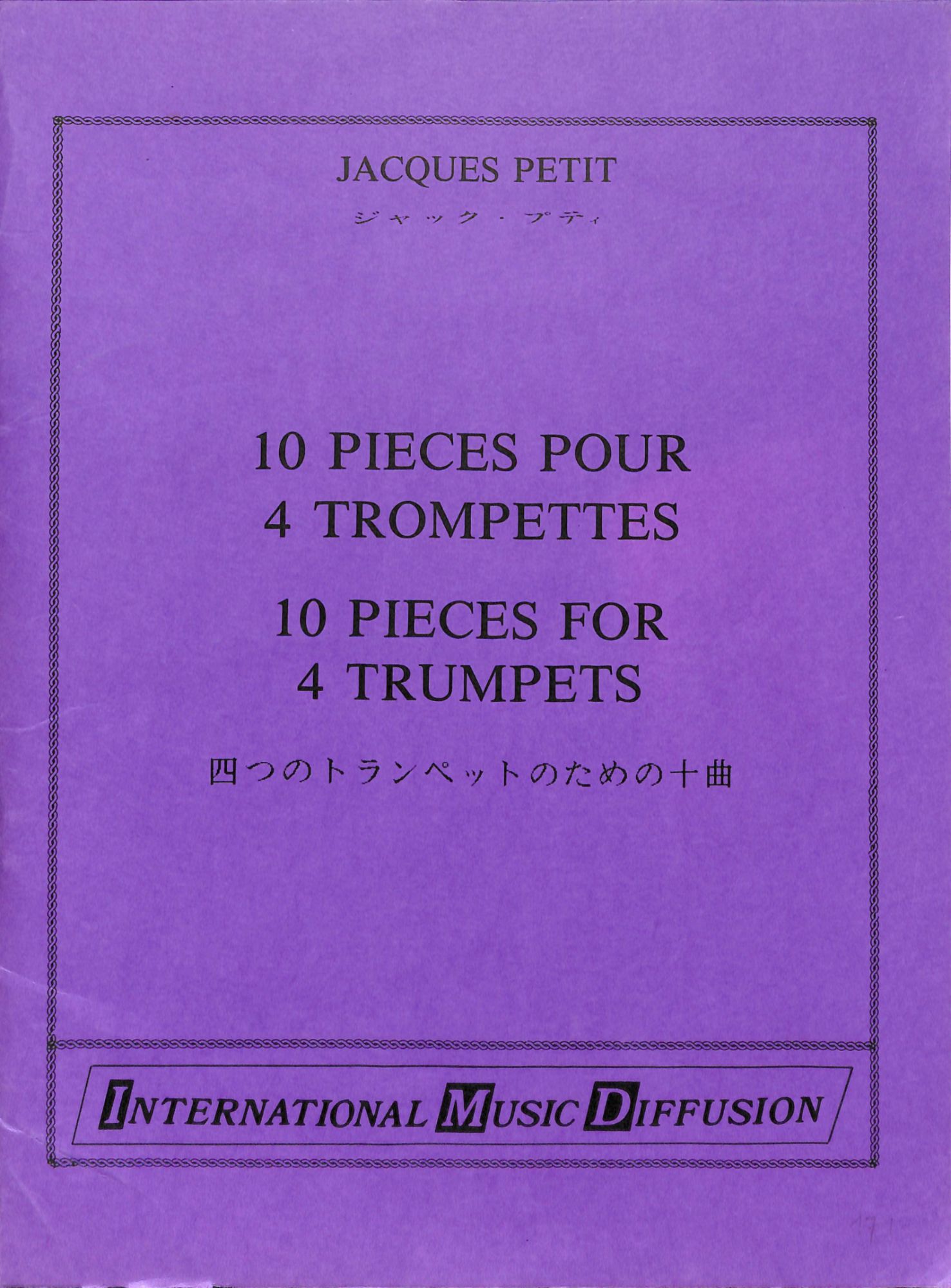 Petit Jacques - 10 Pièces Pour 4 Trompettes
