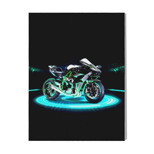Canevas imprimer Kawasaki Ninja H2 R=6628 Rétro Voiture Véhicules et Motos Impression sur toile installer 40x50