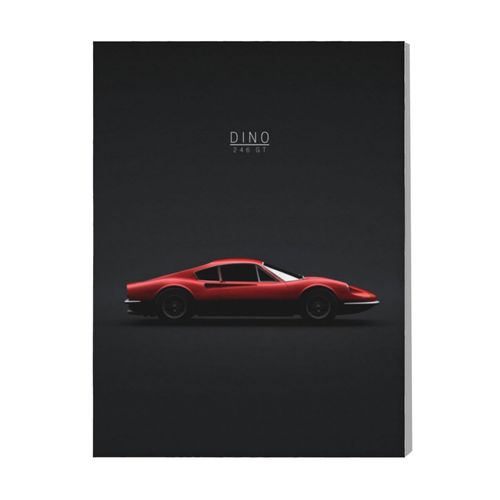 Canevas imprimer 1969 Ferrari Dino 246 GT=166 Rétro Voiture Véhicules et Motos Impression sur toile installer 40x50