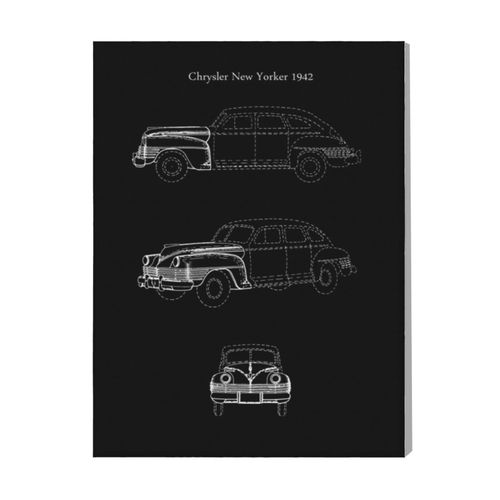 Canevas imprimer Chrysler New Yorker 1942=5654 Rétro Voiture Véhicules et Motos Impression sur toile installer 40x50