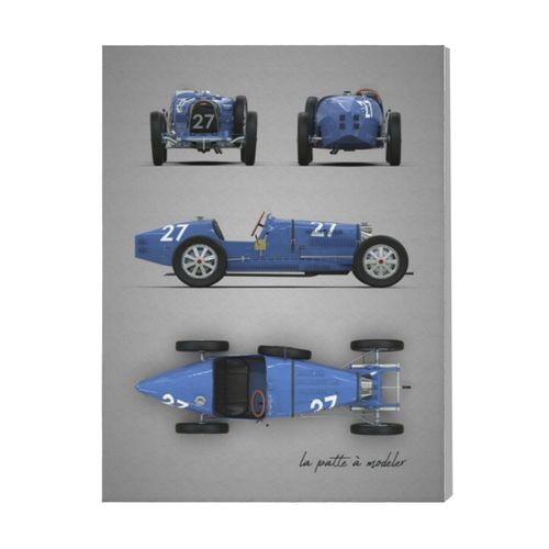 Canevas imprimer Bugatti Type 35=3451 Rétro Voiture Véhicules et Motos Impression sur toile installer 40x50