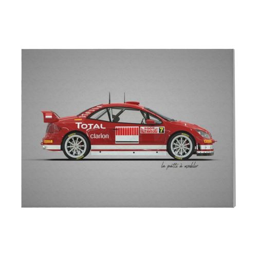 Canevas imprimer Peugeot 307 WRC=9084 Rétro Voiture Véhicules et Motos Impression sur toile installer 40x50