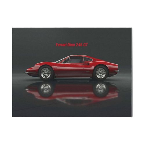 Canevas imprimer Ferrari Dino 246 GT=1810 Rétro Voiture Véhicules et Motos Impression sur toile installer 40x50