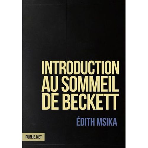 Introduction Au Sommeil De Beckett