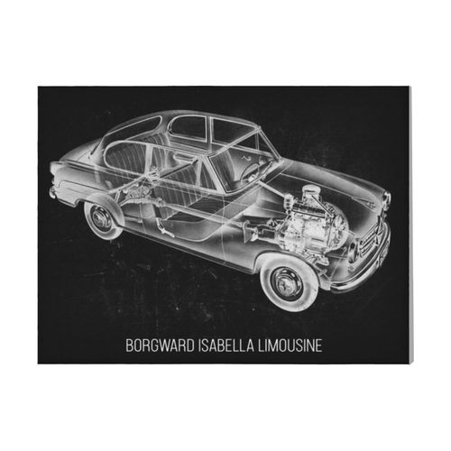 Canevas imprimer Borgward Isabelle Limousin=4343 Rétro Voiture Véhicules et Motos Impression sur toile installer 40x50