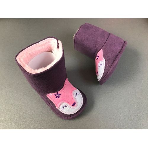 Chaussons (Bottes) Mauves "Petites Renardes Roses" Kokin - Pointure 16