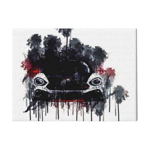 Canevas imprimer 2017 Fiat 124 Spider Abart=1850 Rétro Voiture Véhicules et Motos Impression sur toile installer 40x50