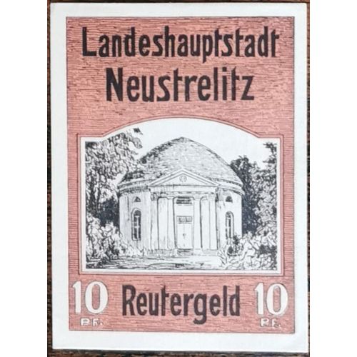 Billet Allemagne 10 Pfennig 1922 Neustrelitz Grm 969,1 1/3