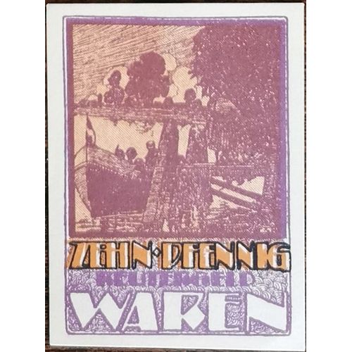 Billet Allemagne 10 Pfennig 1921 Waren Grm 1377,1 1/3