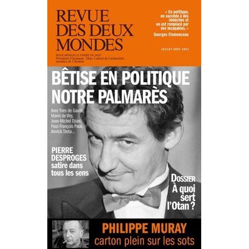 Revue Des Deux Mondes Juillet-Août 2024
