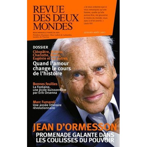 Revue Des Deux Mondes Juillet Août 2017