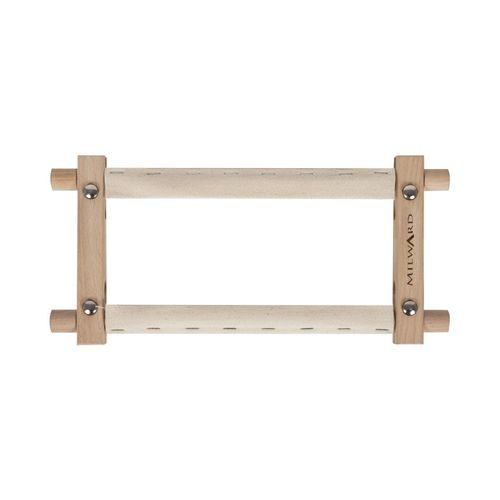 Cadre Rotatif Pour Tapisserie En Bois De Hêtre 22.8 X 15.2 Cm ¿ Avec Ruban En Tissu - Milward Vendu Au Mètre